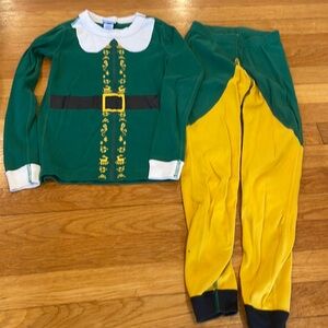 Hanna Andersson Elf Long John Pajama set, size 8/120cm